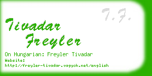 tivadar freyler business card